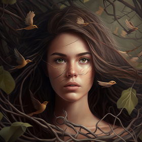 hunt.cate_A_girl_with_brown_hair_which_is_a_tree_with_birds_4k__9e903f1f-3907-4114-a8ac-f6