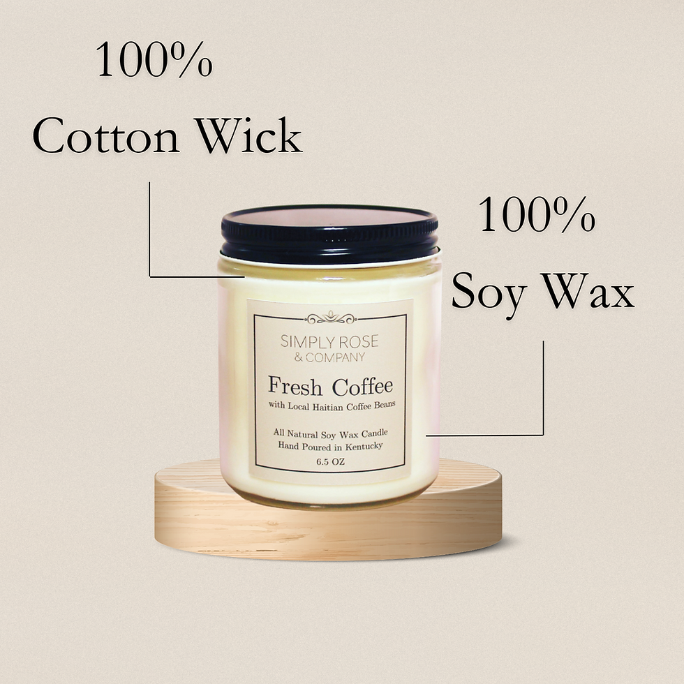 Thumbnail: 6.5oz Fresh Coffee Soy Candle | Simply Rose & Co.