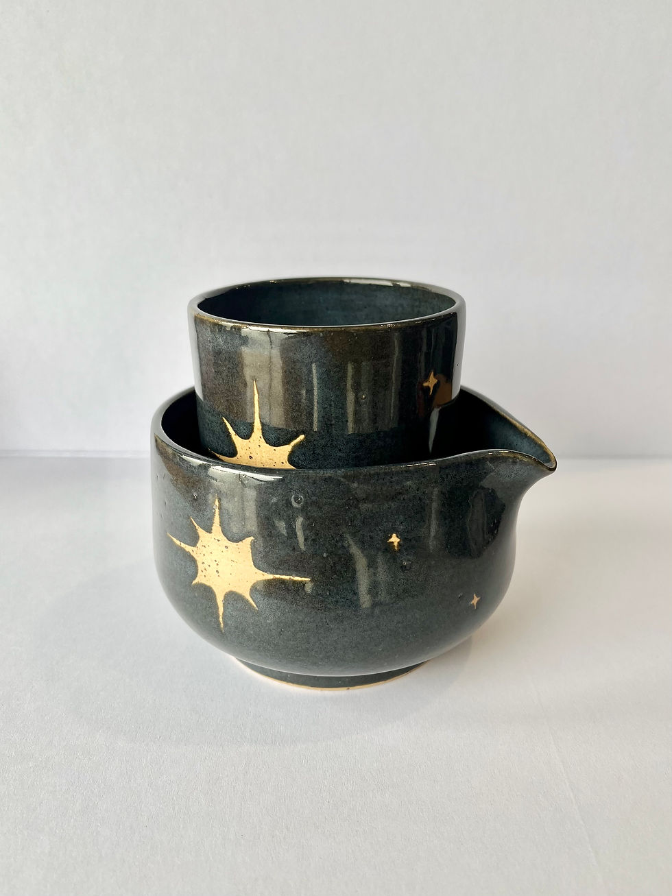 Thumbnail: Starry Night Matcha Bowl & Cup Set by Dorothy