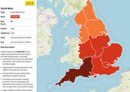 Heat Health Alert for South West