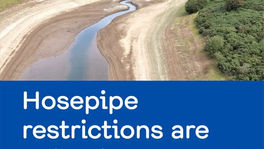 Hosepipe ban - effective 00:01am Saturday 8th August 2026