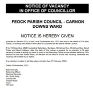 Carnon Downs Ward Vacancy