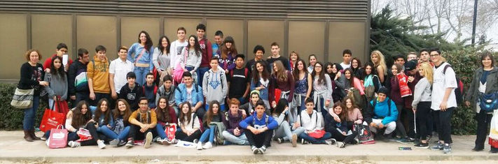 Visita dels alumnes de 4t al Saló de l'ensenyament, a Valls