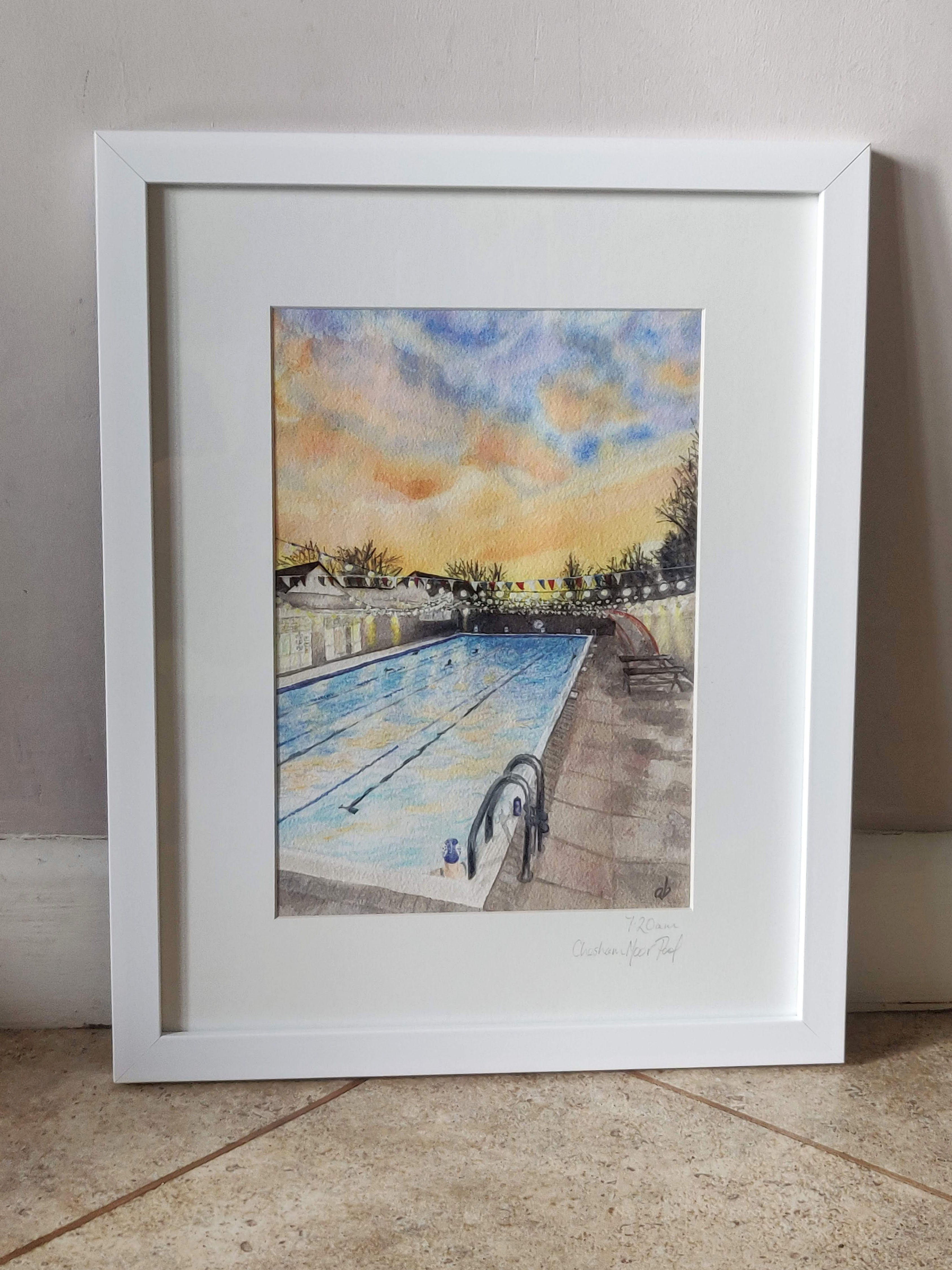 7.20am Chesham Moor Pool, Framed