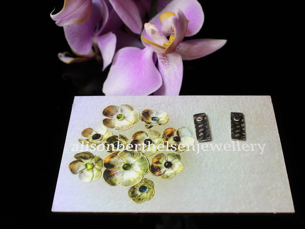 Thumbnail: Rectangle Dot Stud Earrings