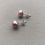 Thumbnail: Blush baroque pearl stud earrings 