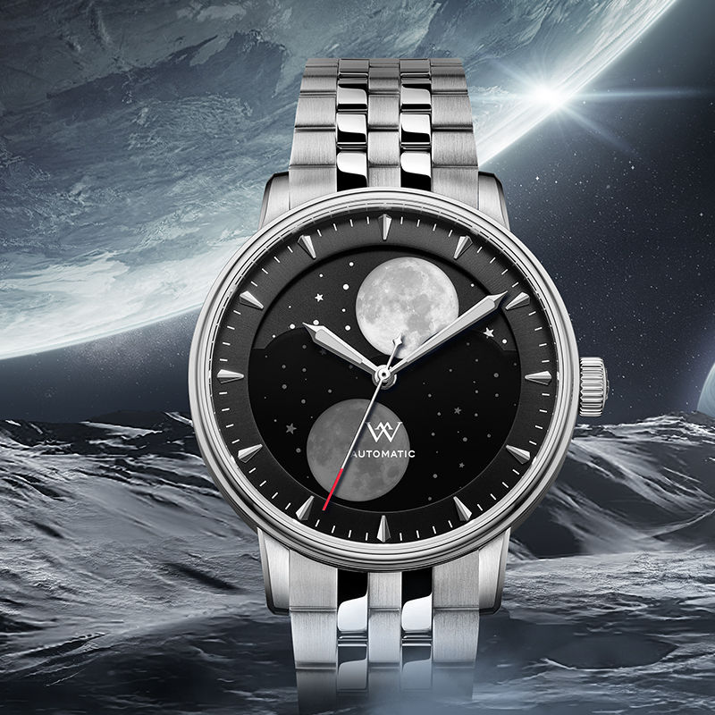 Miniatura: Welly Merck Lunar Moon Phase Automático Fase Lunar