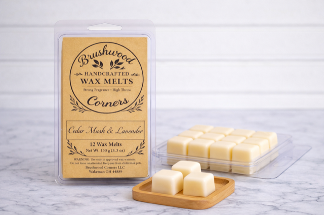 Cedar Musk & Lavender – Handcrafted Wax Melts