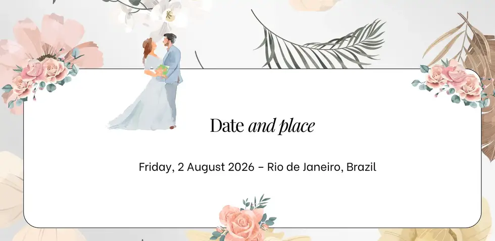 Página web de boda lujoso