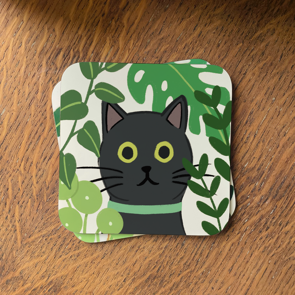 Thumbnail: Black Cat Coaster