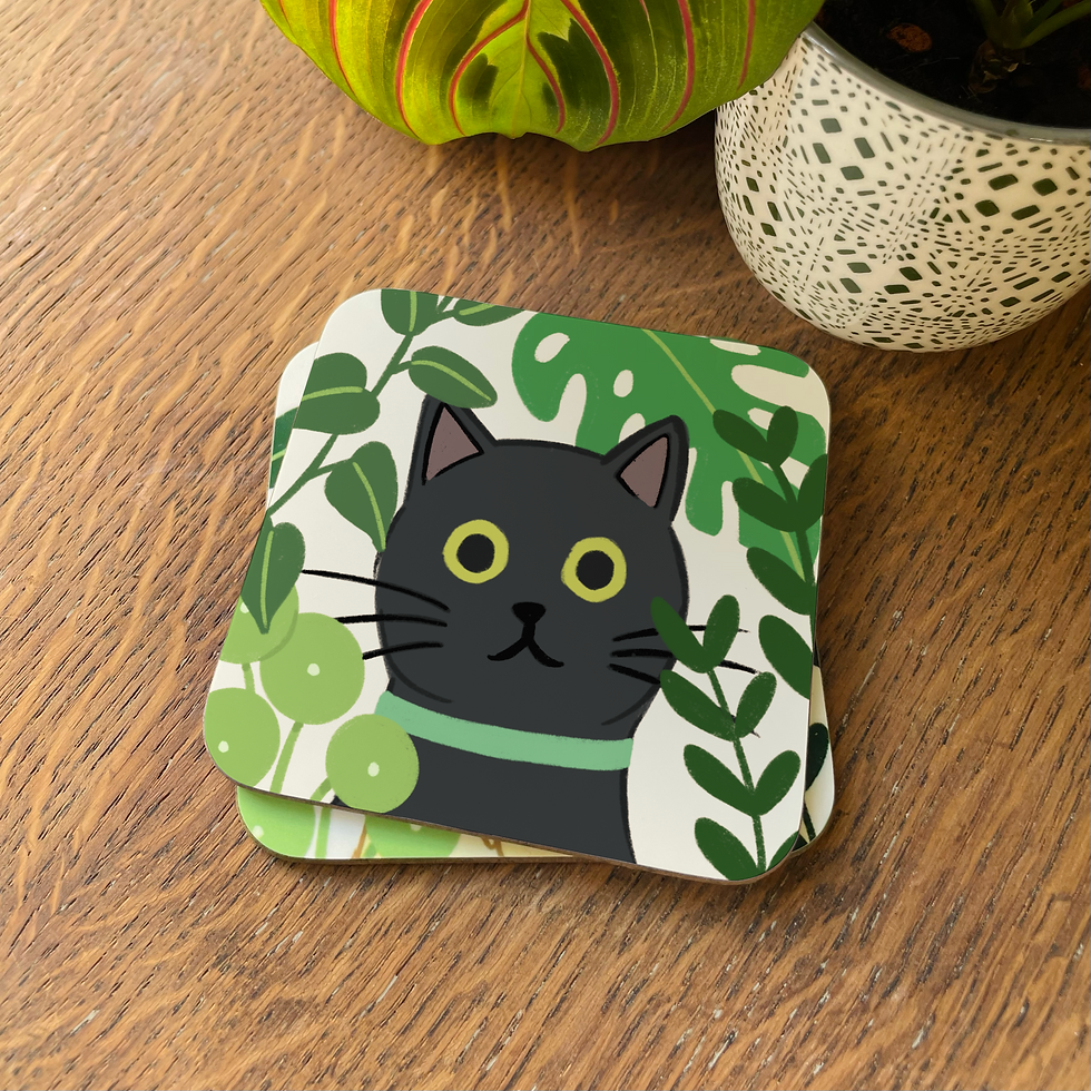 Thumbnail: Black Cat Coaster