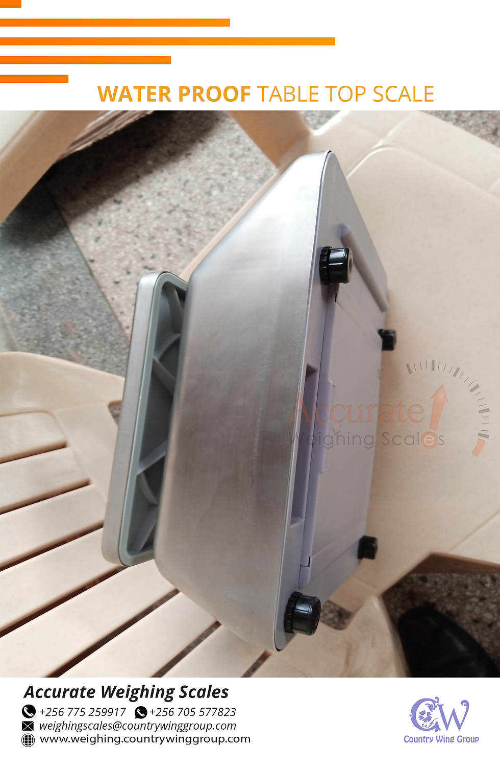 Industrial waterproof table top weighing scale