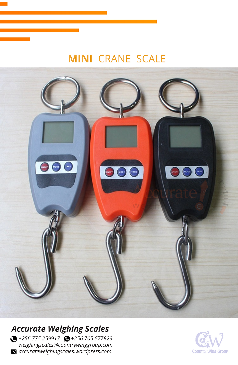 Light duty OCS crane weighing scales series in store for sale in Katwe, Uganda