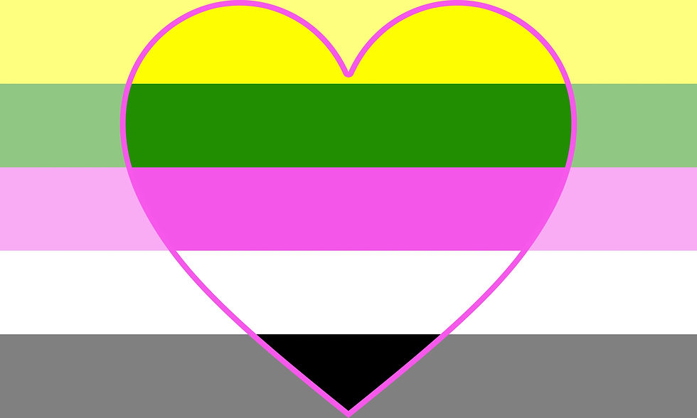 ceteroromantic pride flag with heart