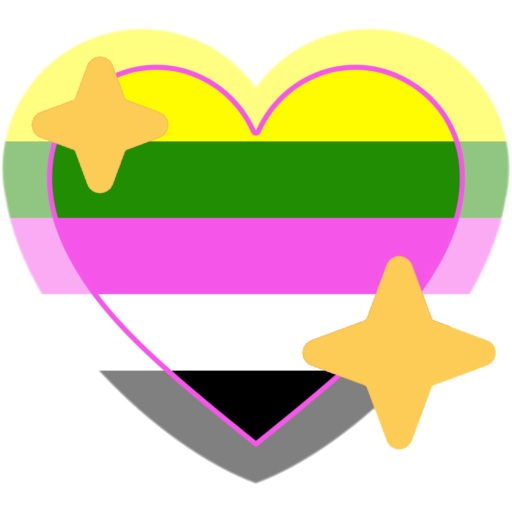 ceteroromantic pride heart sparkle
