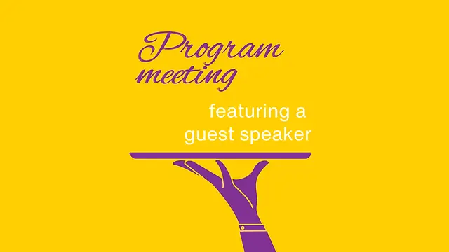October General Meeting, Program and Brunch