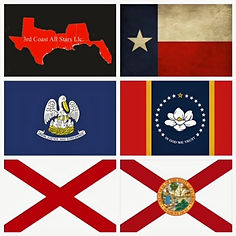 3rd Coast All Stars Logo and State Flags