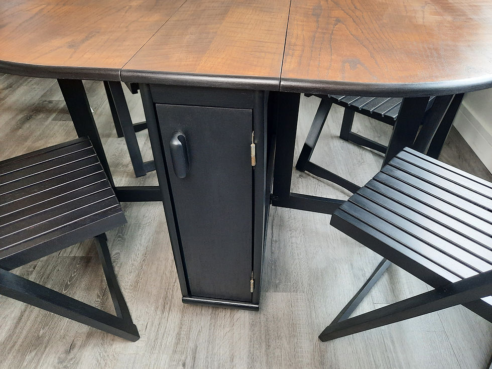 Commission Drop Leaf Table and Chairs