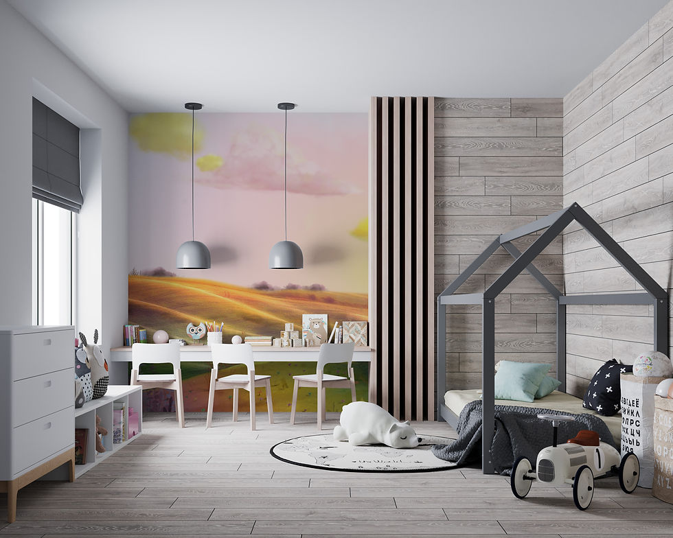 Rainbow Fields Mural