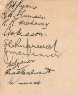 Christmas Menu signatures