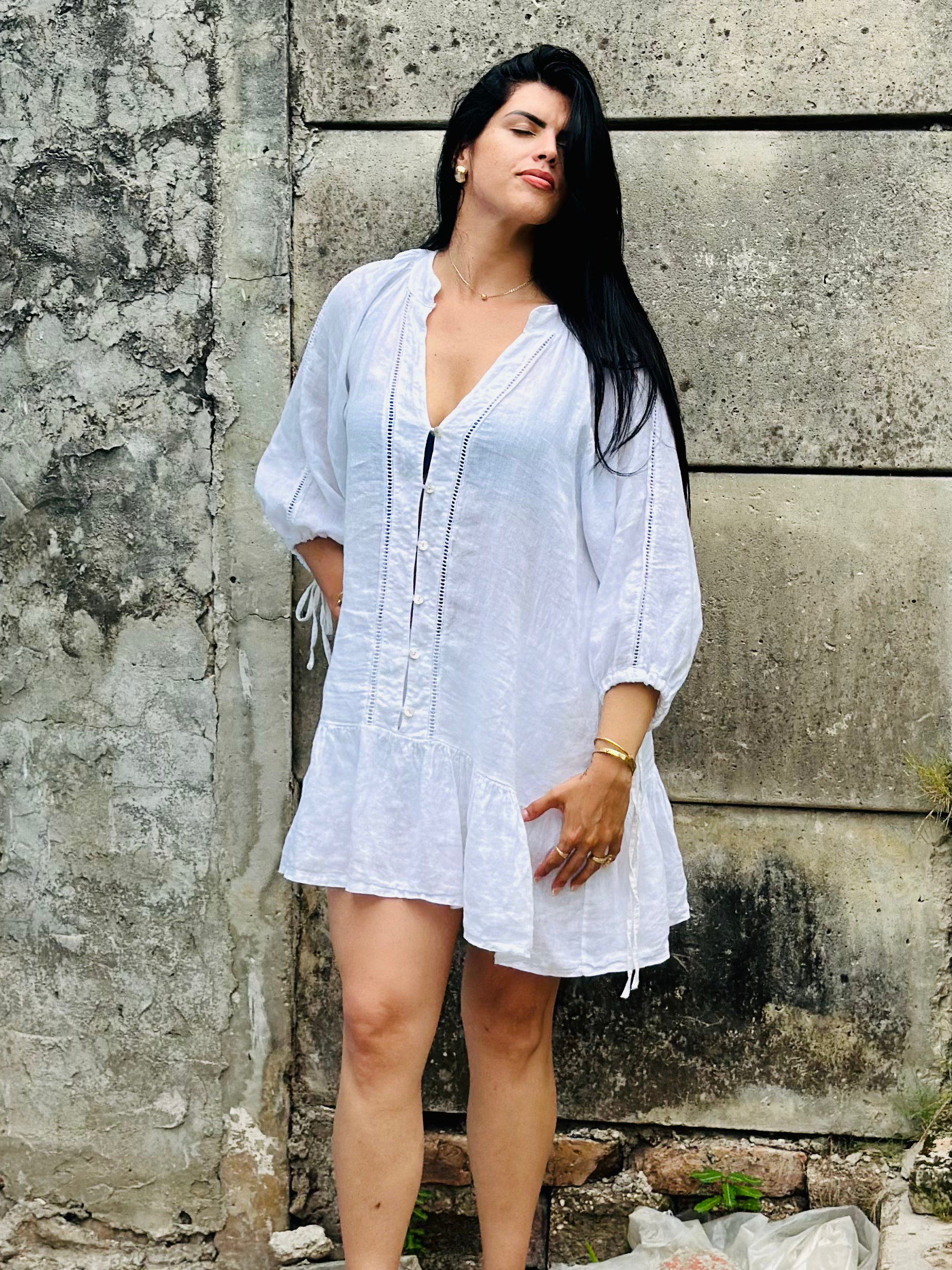 Odette linen dress