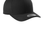 Thumbnail: STC43  Sport-Tek® Yupoong® Curve Bill Snapback Cap black side view with Yupoong sticker