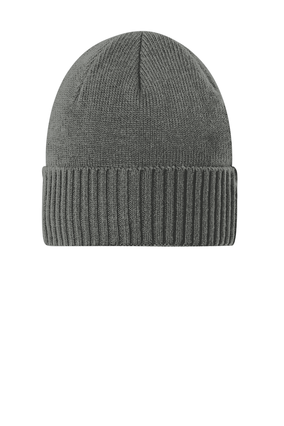 C951  Port Authority® Rib Knit Cuff Beanie Deep Smoke