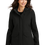 Thumbnail: L919 Port Authority® Ladies Collective Outer Soft Shell Parka Black on female model front view