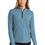 Thumbnail: LOG153 OGIO® Ladies Motion 1/4-Zip Blue Mist on female model