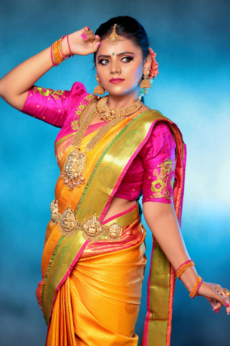 BSR171 - Antique Temple Bridal Jewellery Set
