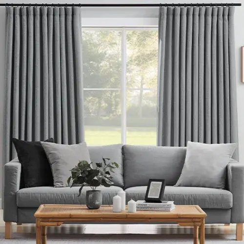 Calo Pencil Pleat Readymade Curtains