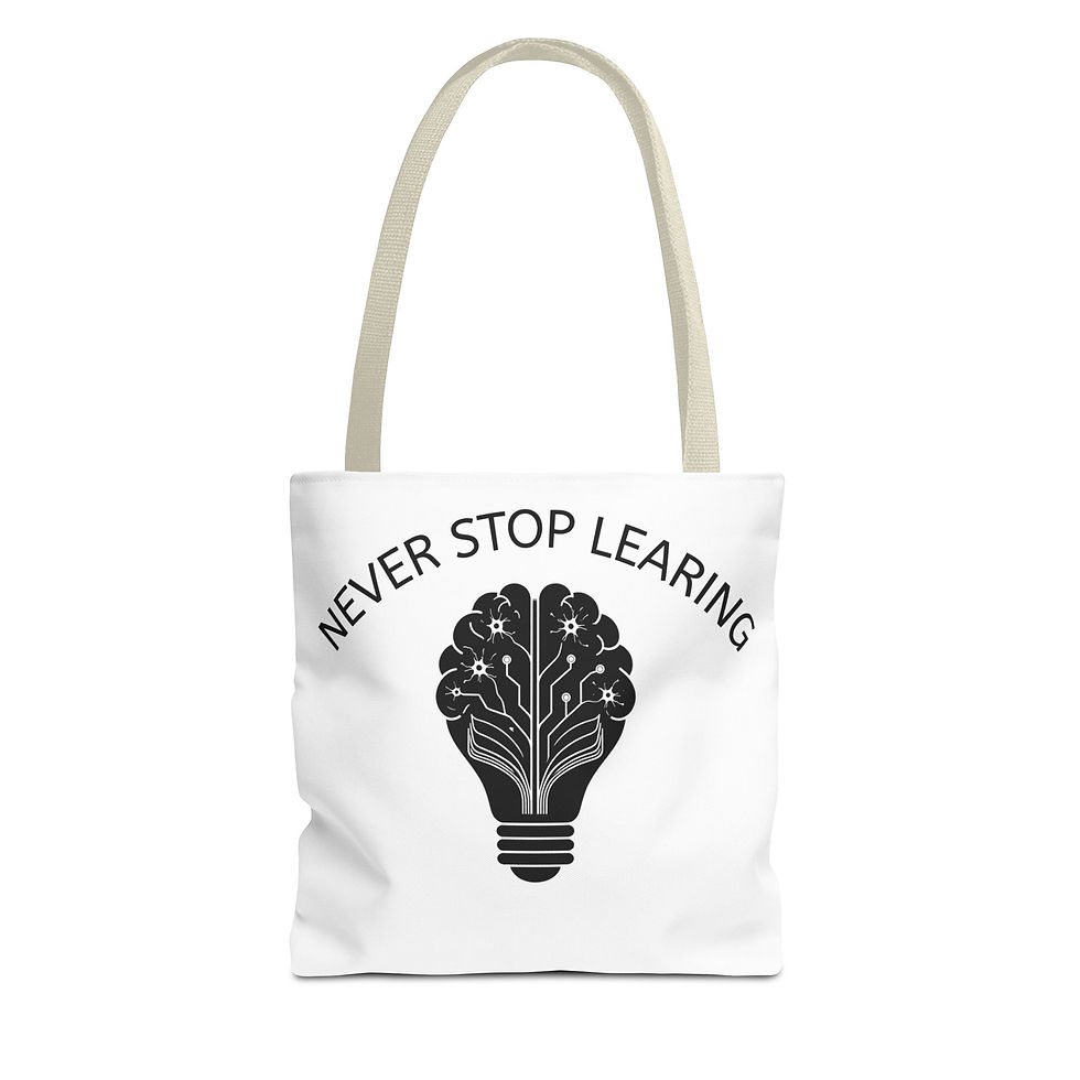 Thumbnail: Curiosity Tote Bag — Brain Lightbulb Design for Lifelong Learners