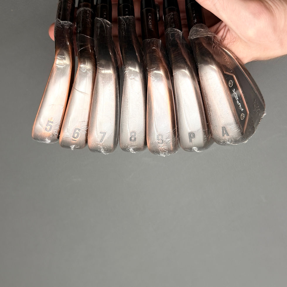 Thumbnail: 475)  New- Callaway Apex Ai200 Brushed Copper Iron Set 4-PW / DG Mid, Stiff