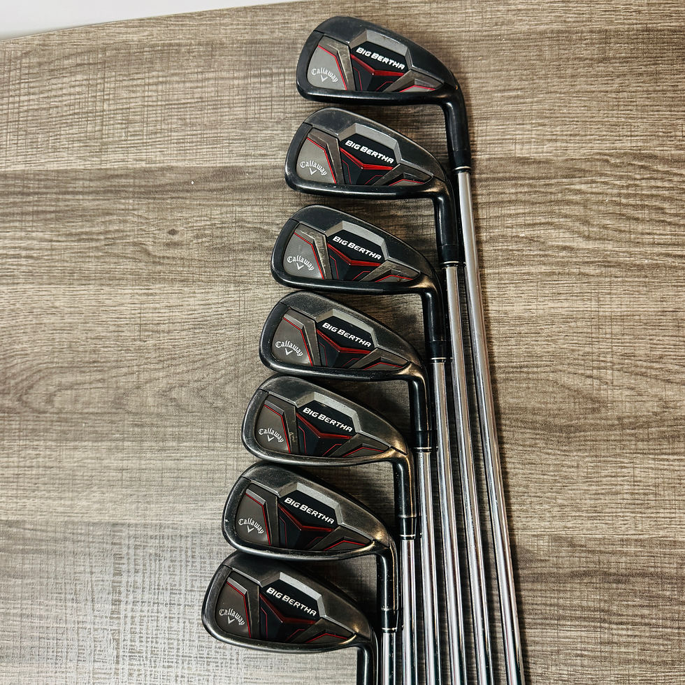 Thumbnail: 90)  Callaway Big Bertha CF19 Black Iron Set 4-PW / XP Steel, Stiff