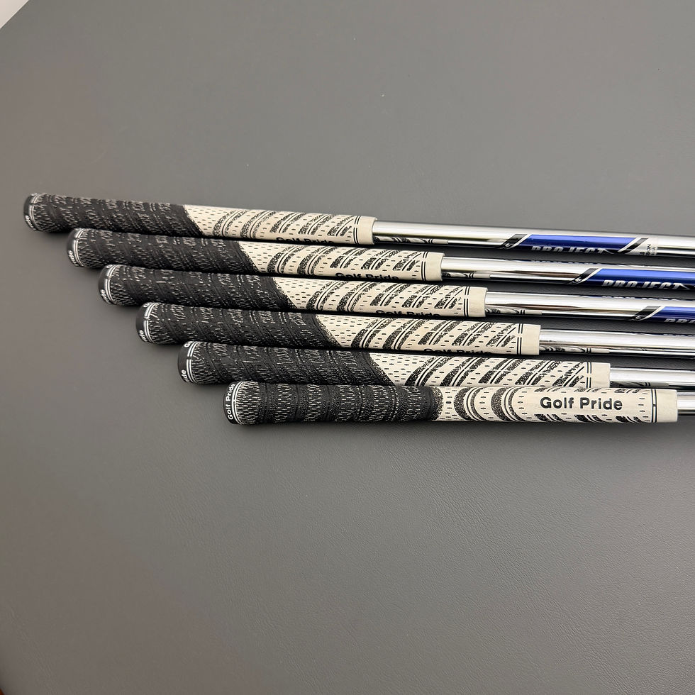 Thumbnail: 46)  Taylormade P7CB Iron Set 4-9 / Project X Rifle Steel, Stiff