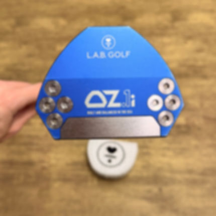 2856)  Lab Oz.1i Blue Putter w/ Accra Shaft & Headcover, 34"