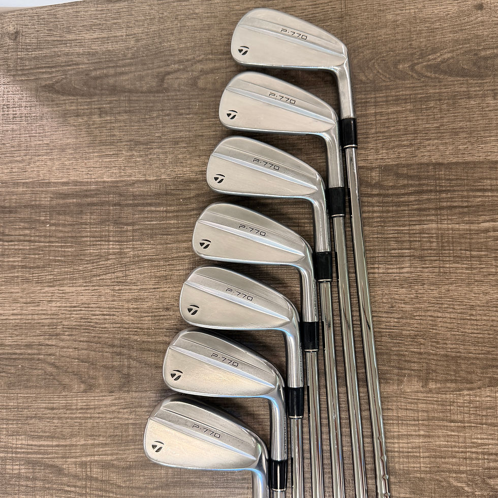 Thumbnail: 265)  +1/2” Taylormade P770 2024 Iron Set 4-PW / AMT Black Steel, Stiff