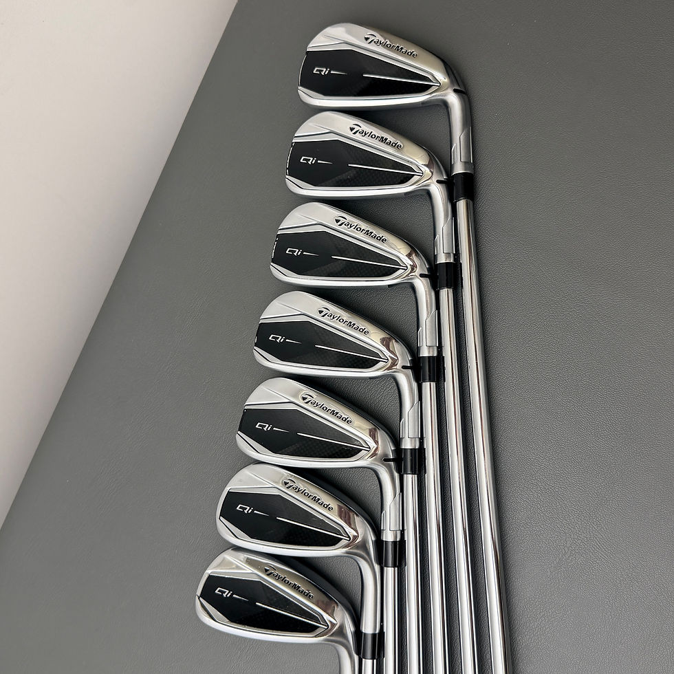 Thumbnail: 46)  Taylormade Qi Iron Set 4-PW / Project X LZ Steel, Stiff