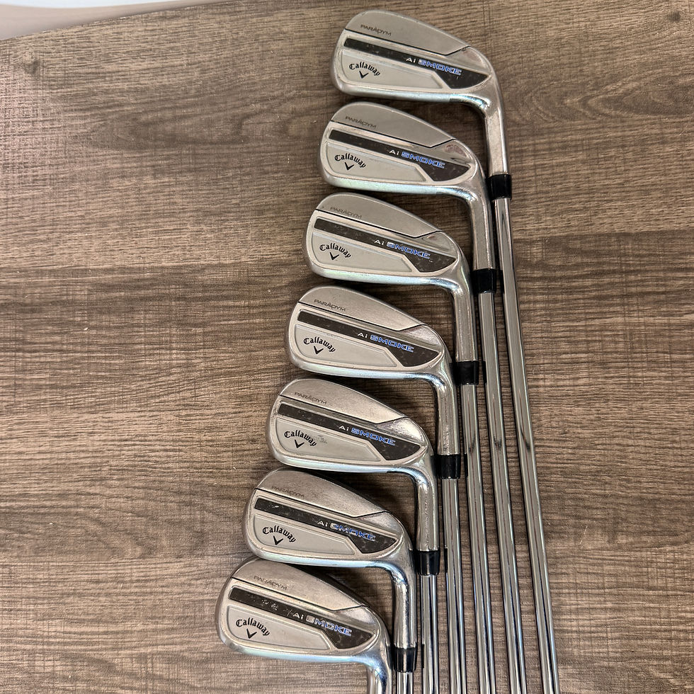 Thumbnail: 172)  Callaway Paradym Ai Smoke Iron Set 5-AW / Elevate Steel, Regular