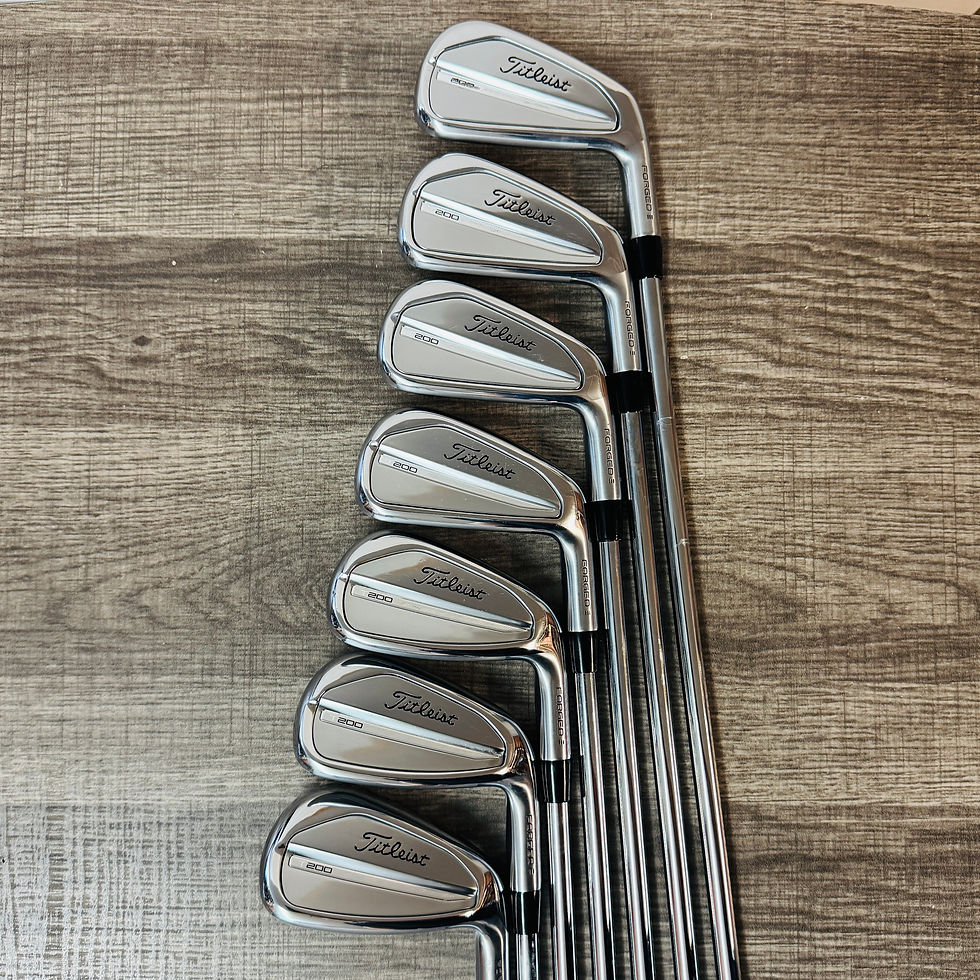 Thumbnail: 411)  2023 Titleist T200 Iron Set 4-PW / AMT Black Steel, Regular