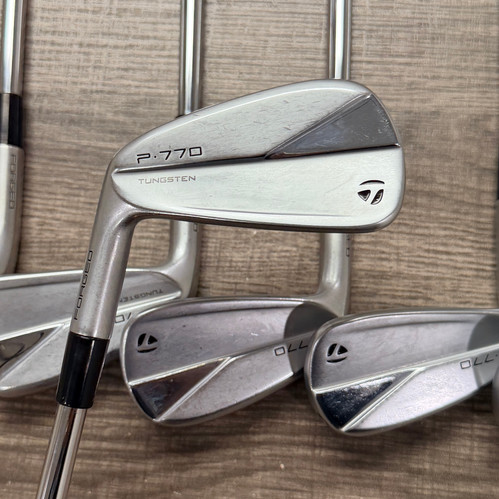 69) LH- 2023 Taylormade P770 Iron Set 5-PW / Dynamic Gold Steel, X