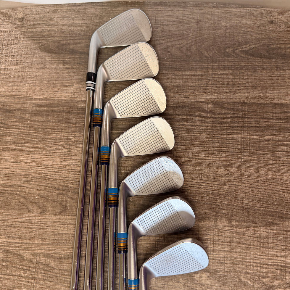Thumbnail: 207)  +1/2” Taylormade P7MC 2023 Iron Set 4-PW / Project X Rifle Steel, Stiff