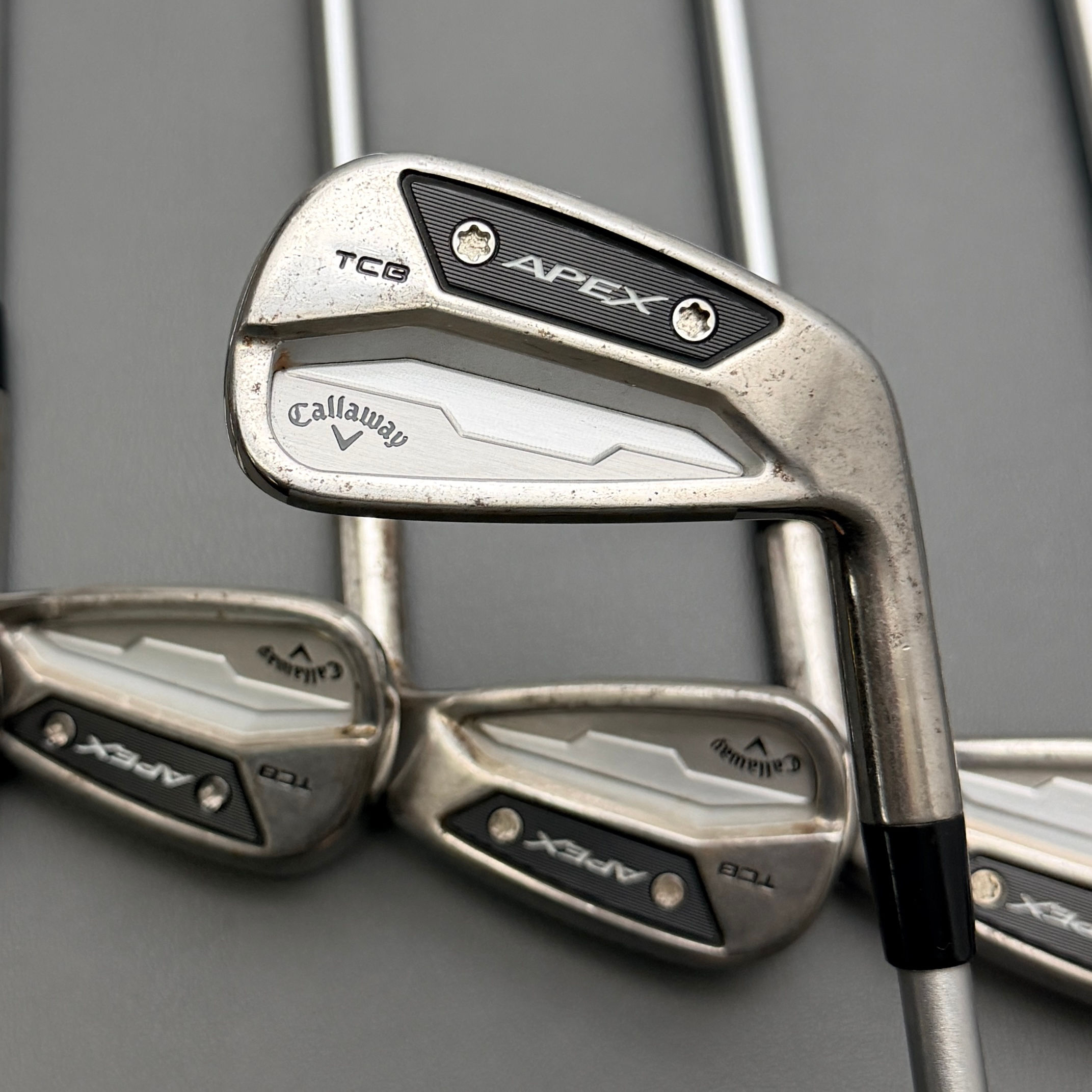 3175) +1/2” 2024 Callaway Apex TCB Raw Iron Set 4-PW / KBS Steel, X Stiff