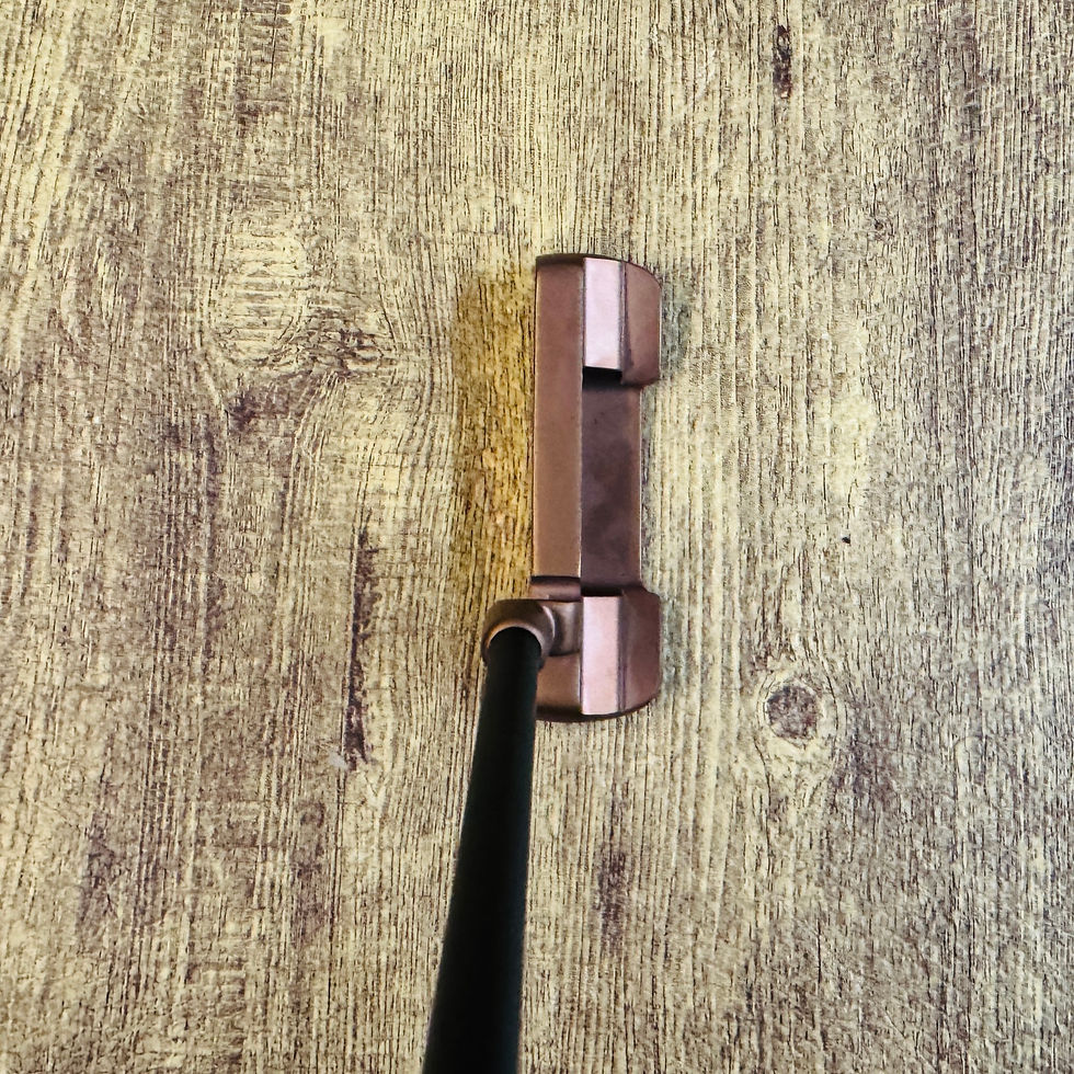 Thumbnail: 2136)  Lombardi Taormina Gold Putter w/ Headcover, 37”
