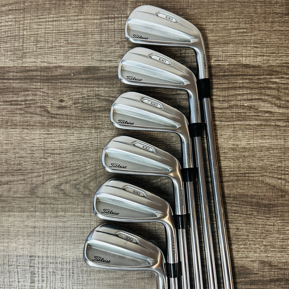 Thumbnail: 150)  Titleist T100 2021 Iron Set 4-9 / Project X Rifle Steel, X Stiff