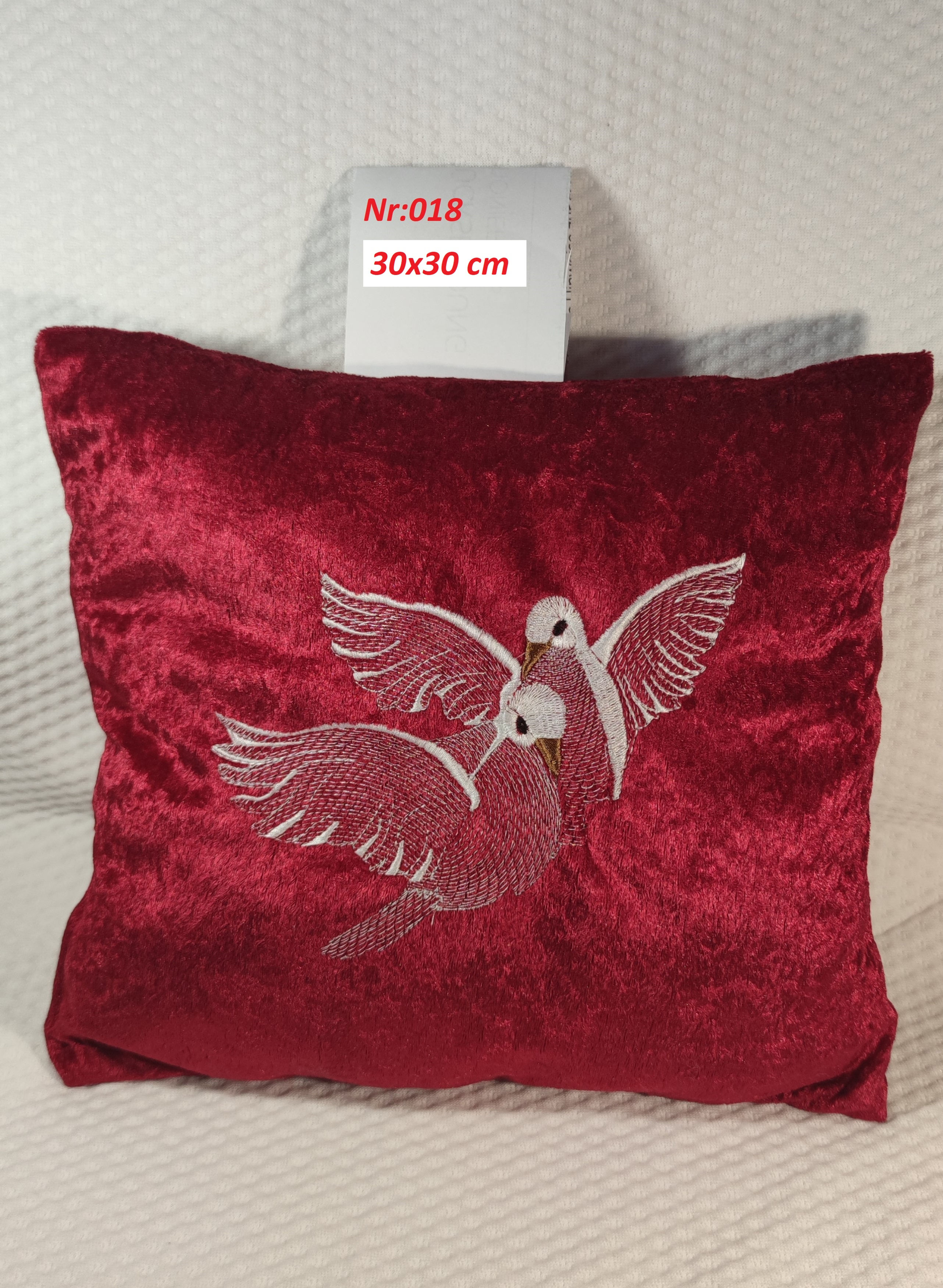 Besticktes dekoratives Kissen