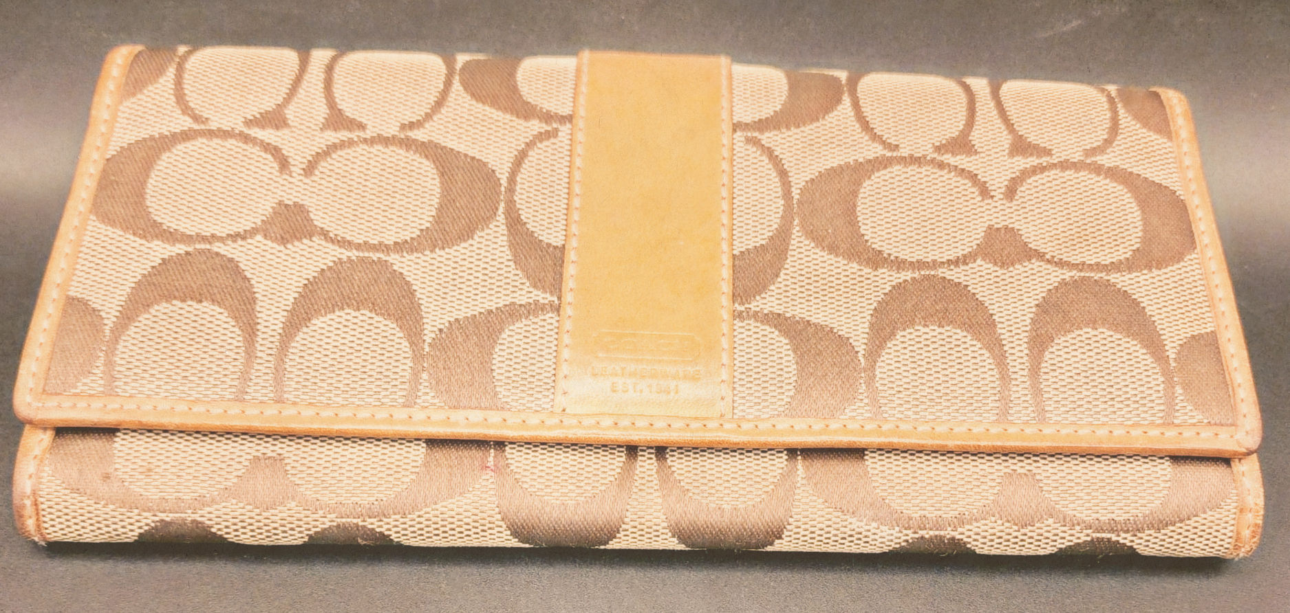 Coach Signature Canvas Wallet