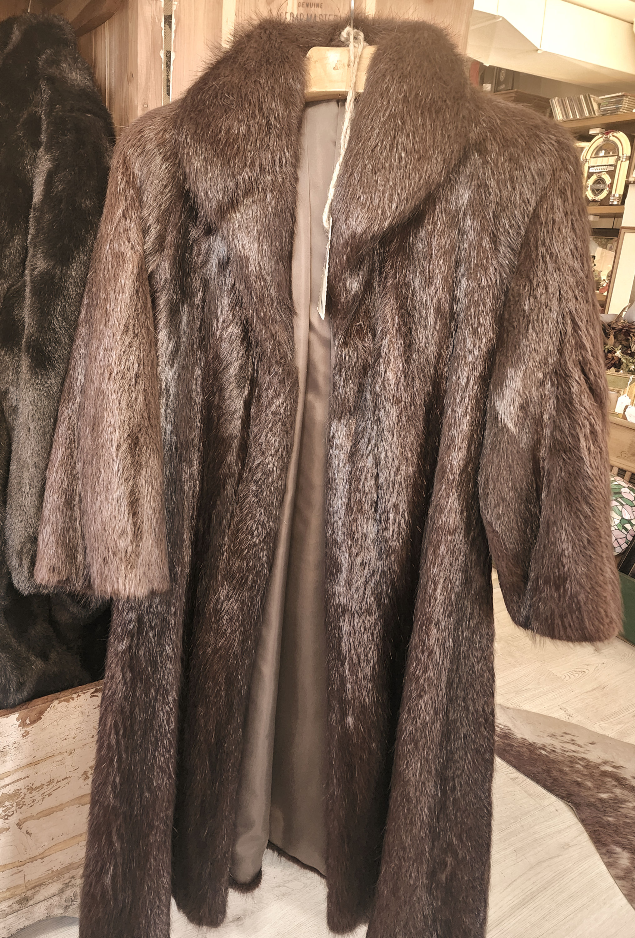 Full Length Nutria Fur Coat