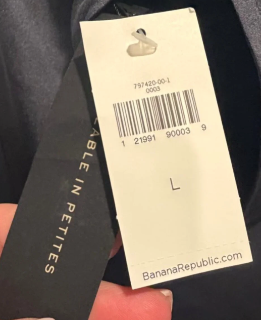 Thumbnail: Banana Republic Black Satin Mock-Neck Blouse Size Large NWT