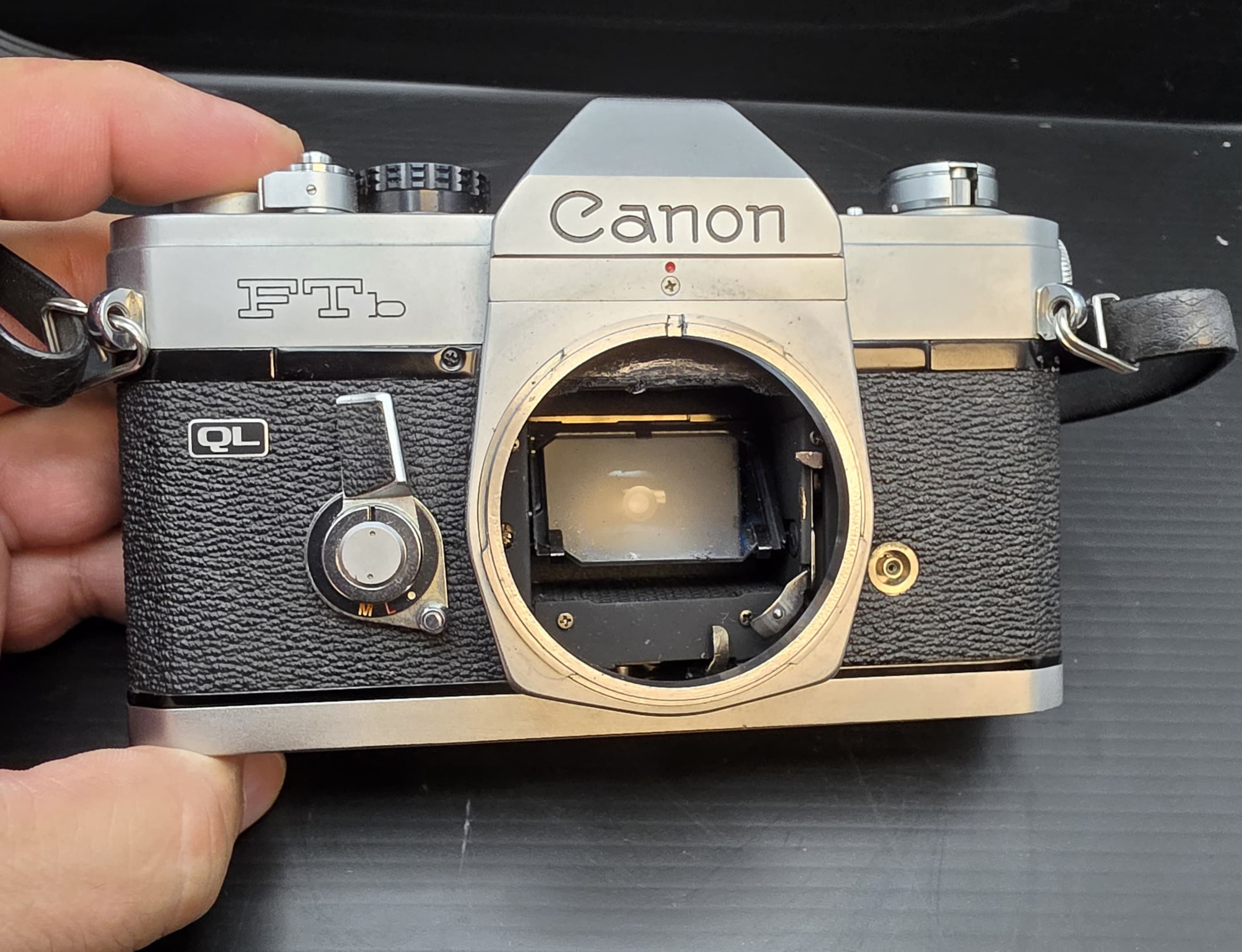 Vintage Canon FTb QL 35mm SLR Film Camera Body Only AS-IS Untested
